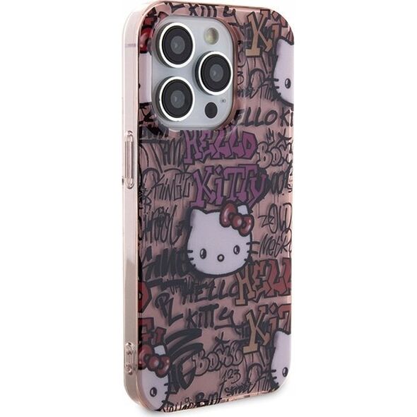 Sourcing Hello Kitty HKHCP13LHDGPTP iPhone 13 Pro / 13 6.1" pink/pink hardcase IML Tags Graffiti