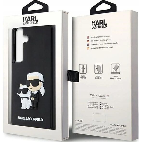 Karl Lagerfeld Karl Lagerfeld KLHCS24S3DRKCNK S24 S921 black/black hardcase 3D Rubber Karl&Choupette