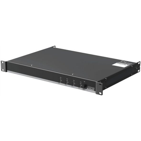 System przekazu sygnału AV Audac AUDAC CEP408 Energooszczędny wzmacniacz czterokanałowy, 4 x 80 W, 4 Ohm