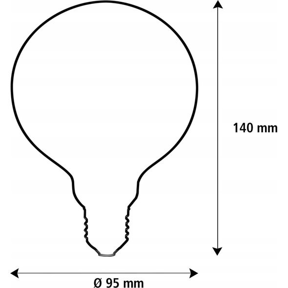Segula Segula LED Globe 95 klar - Balance E27 3W 2200K dimmbar
