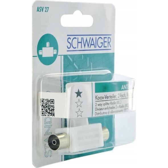 Schwaiger Schwaiger Steck-Anschlussverteiler 2x Rdf Weiß