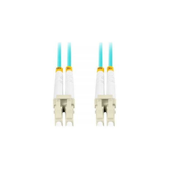 Lanberg PATCHCORD ŚWIATŁOWODOWY MM LC/UPC-LC/UPC DUPLEX 3.0MM OM3 50/125 LSZH 10M AQUA LANBERG