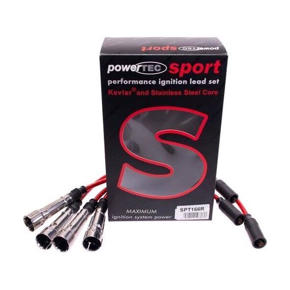 Powertec Przewody zapłonowe PowerTEC AUDI 80 VW GOLF JETTA PASSAT VENTO 84-99 Czerwone