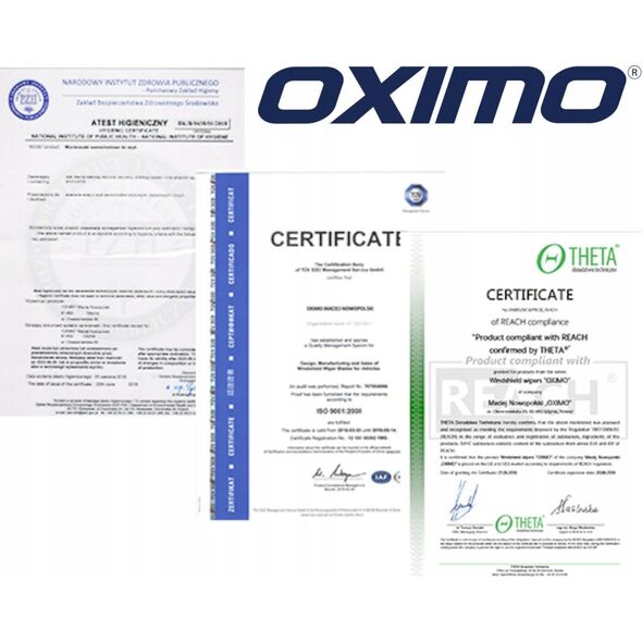 Oximo Wycieraczka płaska 700 mm (zaczep 12 mm)