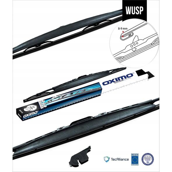 Oximo Wycieraczka szkieletowa ze spojlerem 525 mm