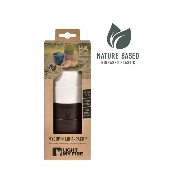 Light My Fire Light My Fire MyCup`n Lid Short 4-pack cocoa cream