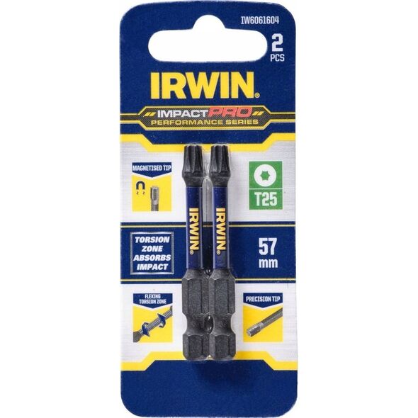 Irwin IRWIN KOŃCÓWKA UDAR. T25 x 57mm/2szt.