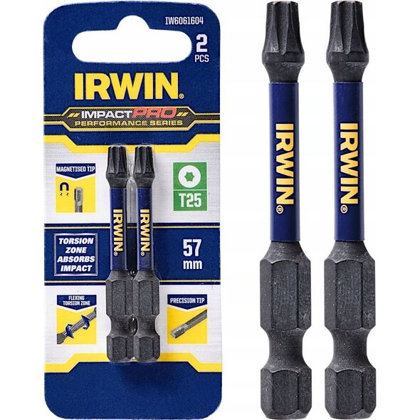 Irwin IRWIN KOŃCÓWKA UDAR. T25 x 57mm/2szt.