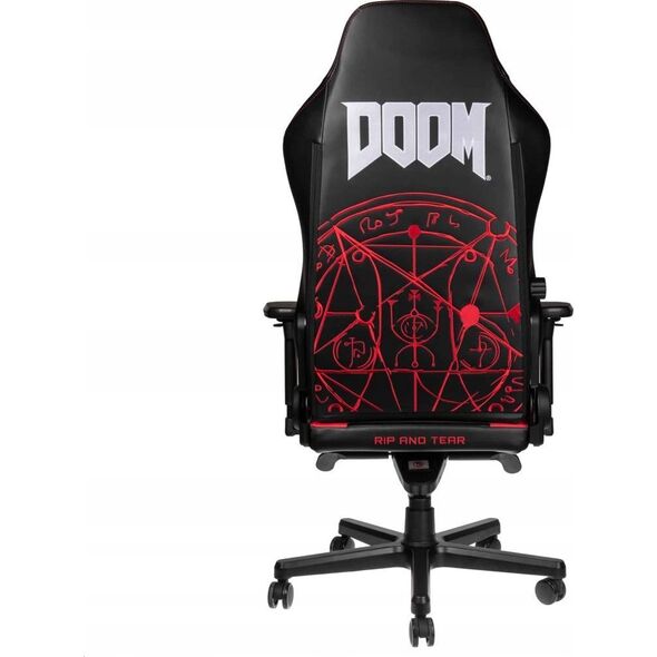 Fotel Noblechairs Fotel noblechairs HERO DOOM Edition, czarny, czarne obszycie (NBL-HRO-PU-DET)