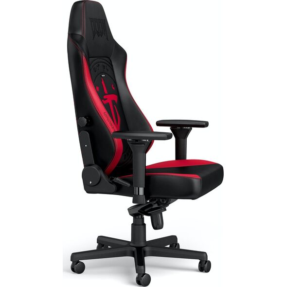 Fotel Noblechairs Fotel noblechairs HERO DOOM Edition, czarny, czarne obszycie (NBL-HRO-PU-DET)