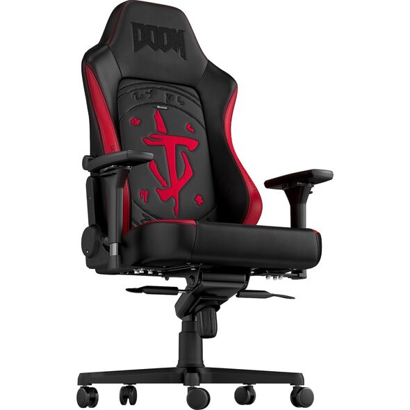 Fotel Noblechairs Fotel noblechairs HERO DOOM Edition, czarny, czarne obszycie (NBL-HRO-PU-DET)