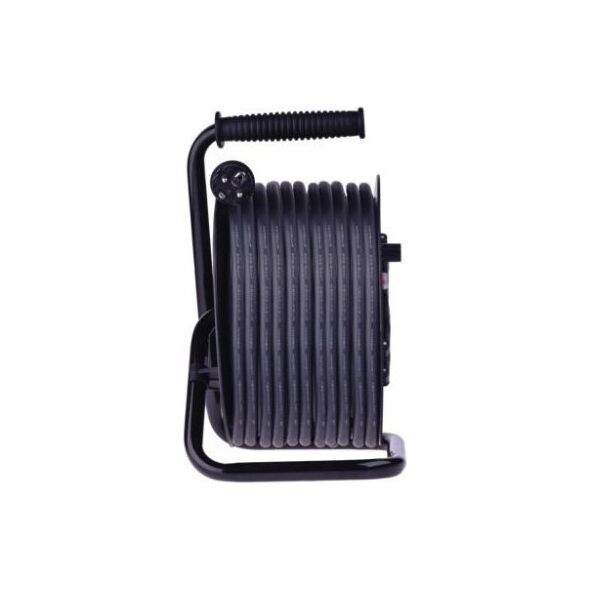 Emos Przedłużacz bębnowy ogrodowy Emos 50 m 4 gniazda 230V 3x2,5 mm2 czarny P084503