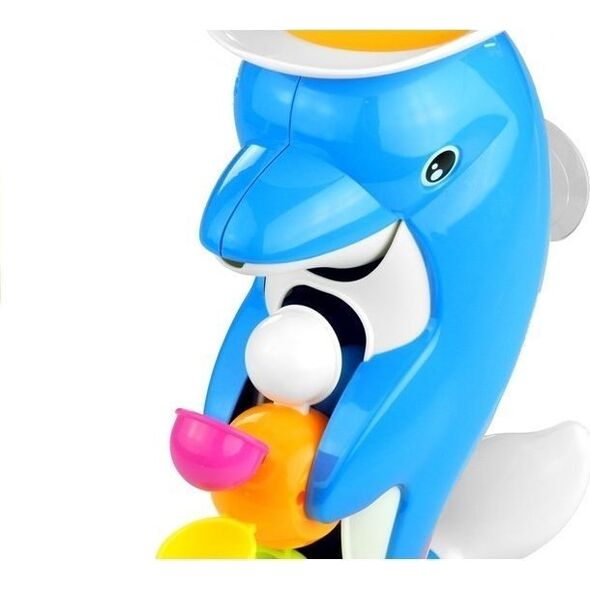 LeanToys Delfin Kołowrotki Zabawka Do Wanny Basenu Fontanna