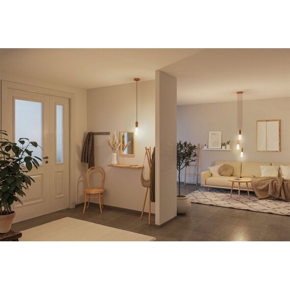 Paulmann Źródło światła LED LAMPION biała ST64 E27 400lm 4,3W 3000K DIM 230V szkło