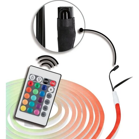 Taśma LED Paulmann Taśma zewnętrzna LED RGB zestaw kompletny 30W 5m 36lm/m 72LED/m IP65 biały