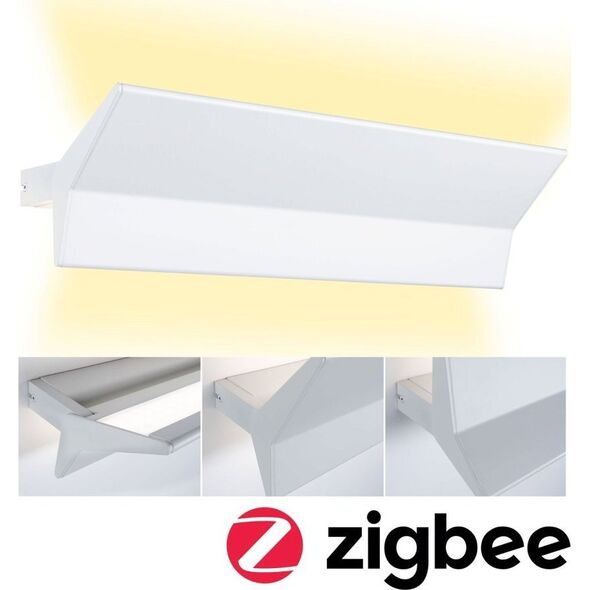 Kinkiet Paulmann Oprawa ścienna STINE LED SH Zigbee 13W+4W 2700-6500K 1400lm DIM 230V biały matowy