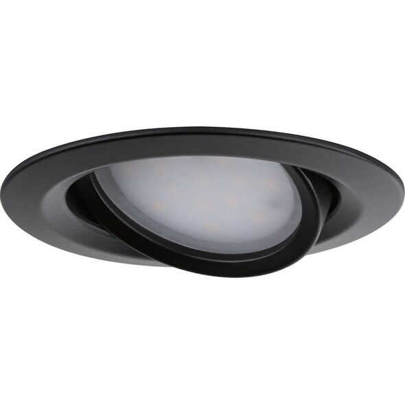 Paulmann Oprawa do wbudowania NOVA PLUS COIN LED DIM wychylna zestaw 3x6W 470lm 93mm 2700K IP65 230V czarny matowy