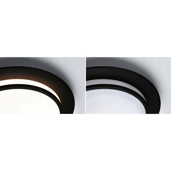Lampa sufitowa Paulmann Plafoniera EGRON LED 3-STEP DIM 16W 360mm 750lm 2700K 230V czarny matowy / metal