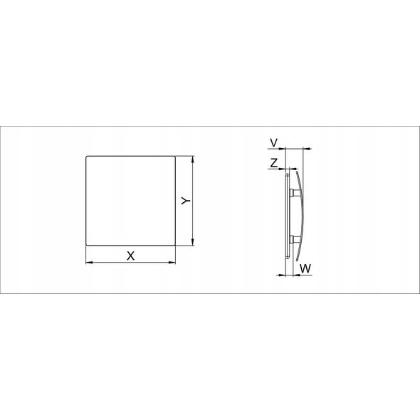 AWENTA Awenta System + PECB125M panel Escudo Fi125 czarny