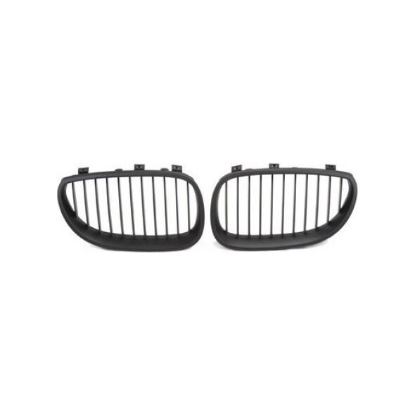 MTuning Grill sportowy pojedyncze żeberka Matt Black  BMW 5 (E60) Sedan (E61) Touring 2003-2010