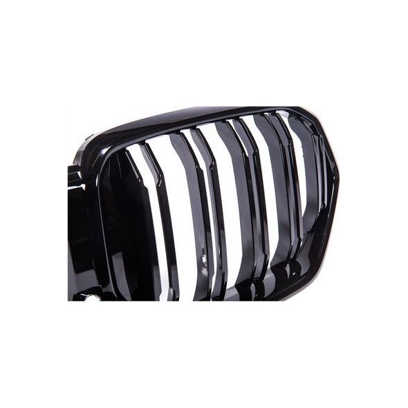 MTuning Grill sportowy podwójne żeberka Gloss Black BMW X6 G06 F96 2019-obecnie
