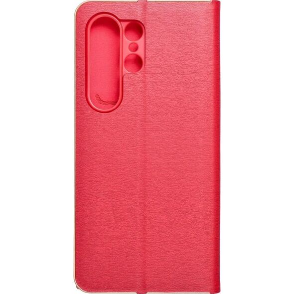 OEM Kabura LUNA Book Gold do SAMSUNG S24 Ultra czerwony