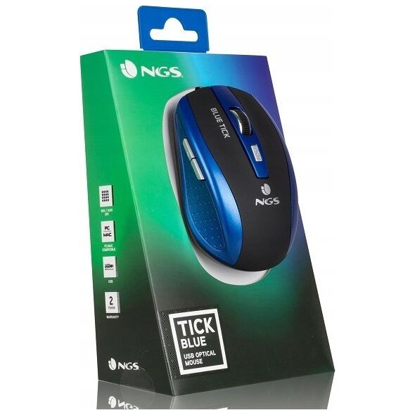 NGS MYSZ NGS TICK OPTICAL USB BLUE/BLACK