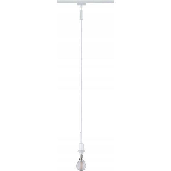 Paulmann Lampa wisząca na szynoprzewód URail Deco System E14 max.1x20W 135cm 230V biały / metal