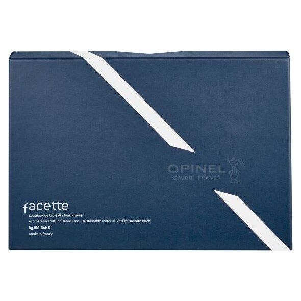 Opinel Opinel Table Knives Facette Set of 4  white