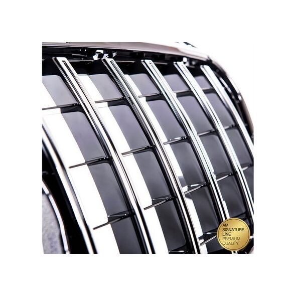 MTuning Grill sportowy GT Chrome & Black MERCEDES A-Class W176 przed liftem 2012-2015