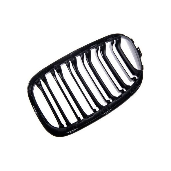 MTuning Grill sportowy podwójne żeberka Matt Black BMW 1 F20 F21 przed liftem 2011-2015