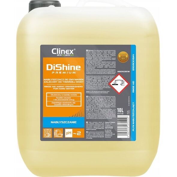 Clinex Clinex DiShine Premium - Płyn nabłyszczający do zmywarek - 10 l