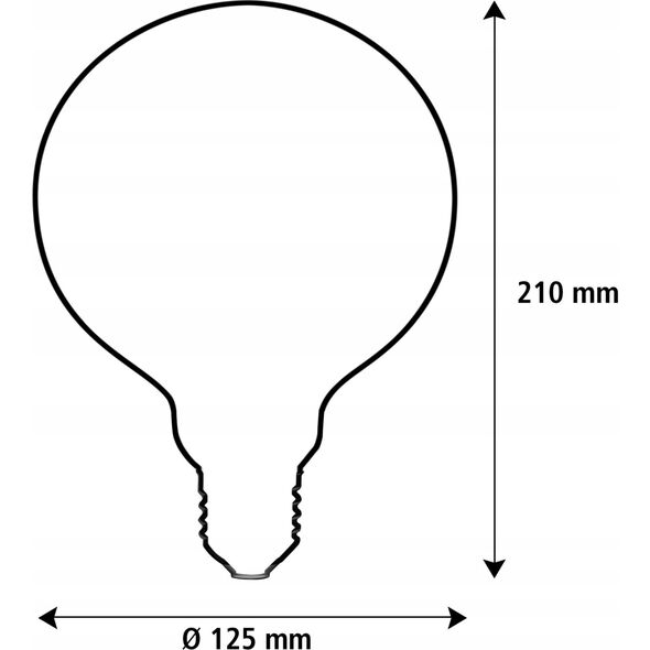 Segula Segula LED Globe 125 High Brightness klar E27 14W 1900K dim