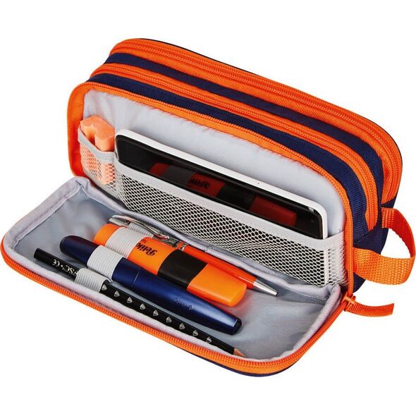Piórnik Herlitz Herlitz Doppelfaulenzer Neon blau/orange