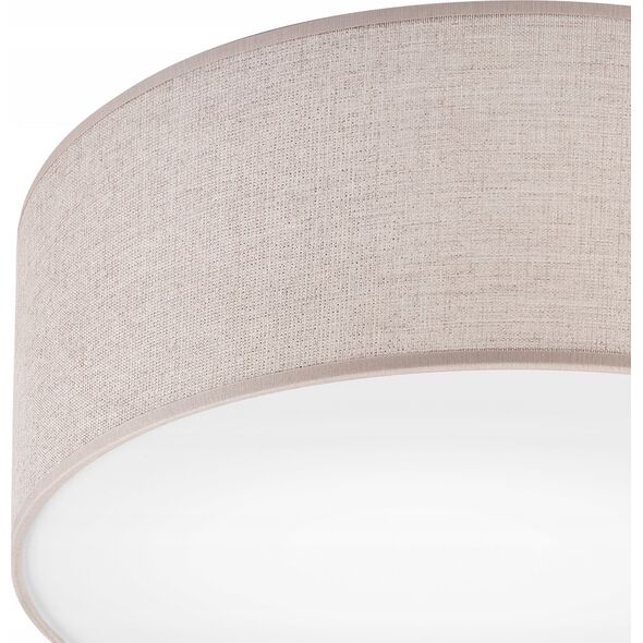 Lampa sufitowa Lamkur Lamkur Estelle 48376 plafon lampa sufitowa boho koło 1x60W E27 beżowy/biały