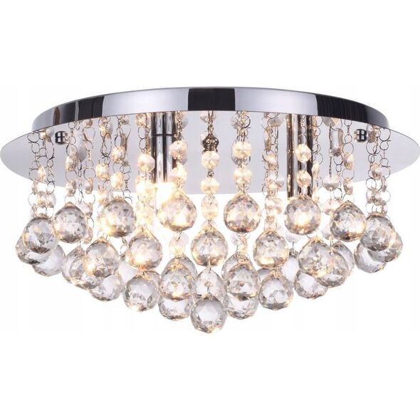 Lampa sufitowa Reality Plafon lampa sufitowa Reality Loona 3x33W G9 chrom / kryształ 622903-06
