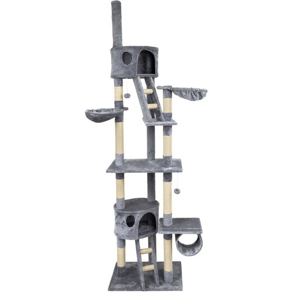 Funfit Didelė kačių draskyklė Funfit Home and Office, pilka, 220 cm
