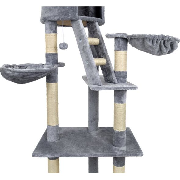 Funfit Didelė kačių draskyklė Funfit Home and Office, pilka, 220 cm