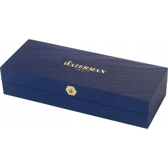 Waterman WATERMAN Füllfederhalter Hémisphère Blocking BW C.C.Blau F Geschenkbox