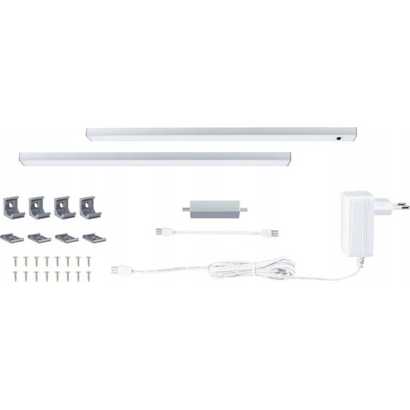 Paulmann Zestaw opraw podszafkowych SET LINE DIM PIR 2x4W 2x350lm 350mm 30000K 230V chrom matowy / aluminium