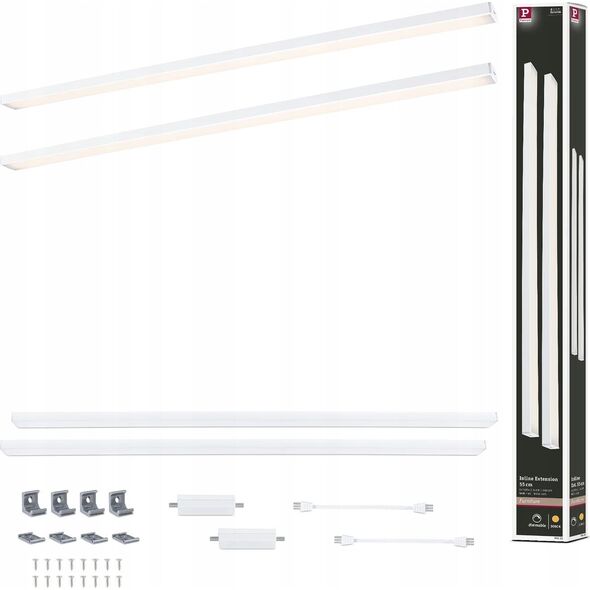 Paulmann Zestaw opraw podszafkowych LED LINE DIM PIR 2x6W 2x500lm 550mm 30000K 230V biały matowy / aluminium