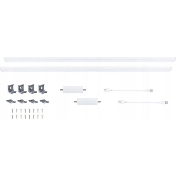 Paulmann Zestaw opraw podszafkowych LED LINE DIM PIR 2x6W 2x500lm 550mm 30000K 230V biały matowy / aluminium