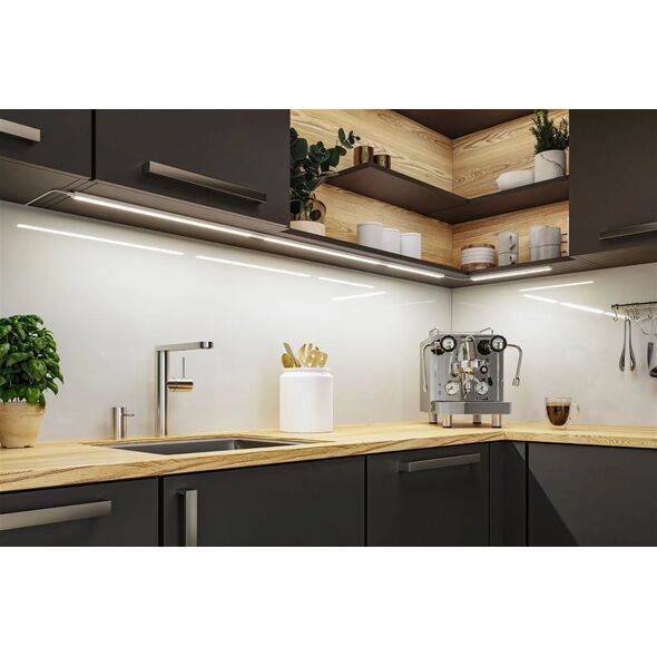 Paulmann Zestaw opraw podszafkowych LED LINE DIM PIR 2x6W 2x500lm 550mm 30000K 230V biały matowy / aluminium