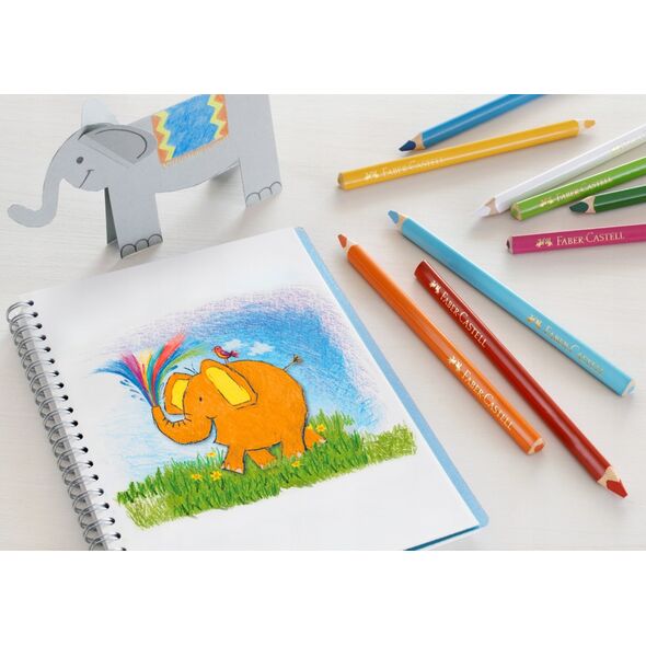 Faber-Castell FABER-CASTELL Buntstifte dreikant Jumbo 5.4mm 12er Karton