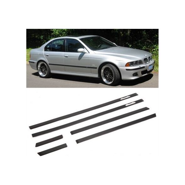 MTuning Listwy boczne czarne zestaw 6 sztuk BMW 5 E39 1995-2003