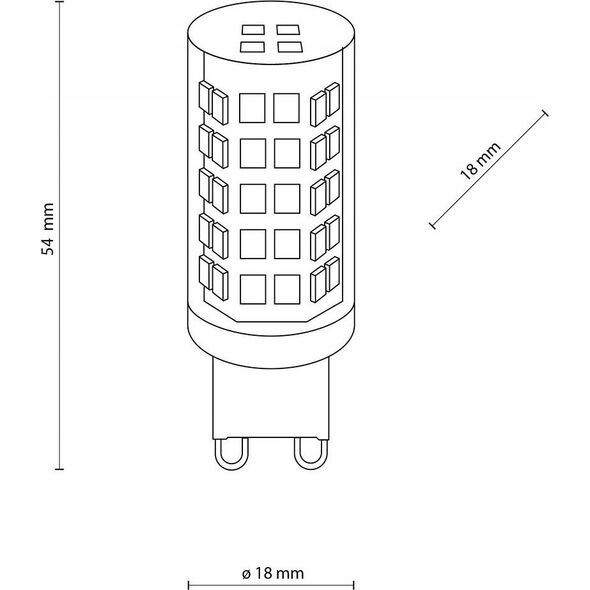 TKKRYWULT TK Lighting 3131 żarówka 1x4W G9 3000K 547 lm transparentna