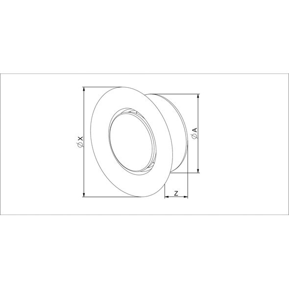AWENTA Anemostat wywiewny Awenta AMW150 fi 150 metalowy biały
