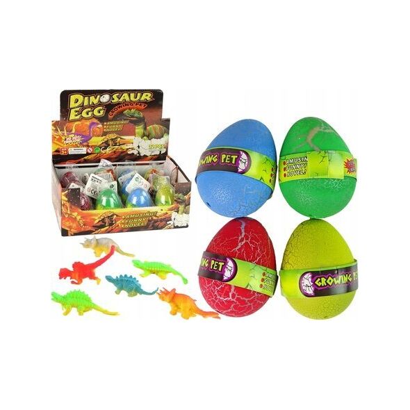 LeanToys Wykluwające się Magiczne Jajko Dinozaura Rosnące 6 cm Kolorowe