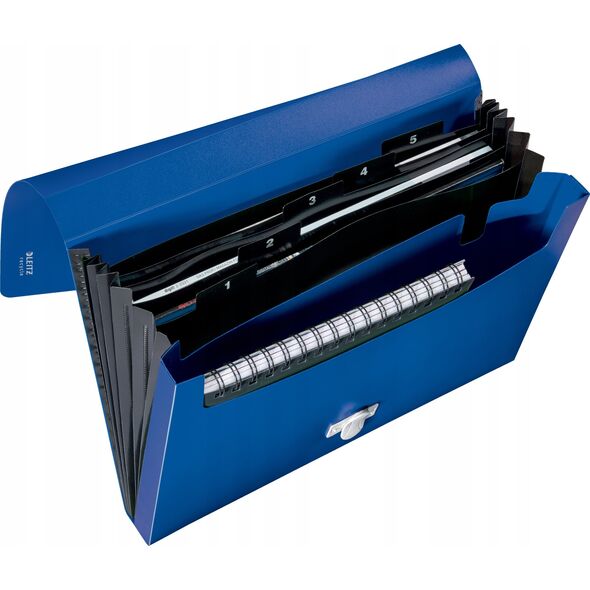 Leitz Teczka z 5 przeg Recycle A4 PP niebieska
