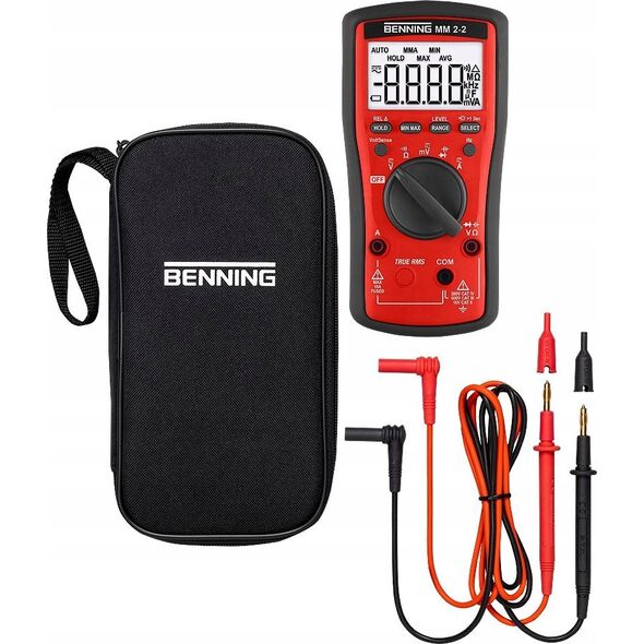 Benning Miernik uniwersalny BENNING MM 2-1, cyfrowy z akcesoriami